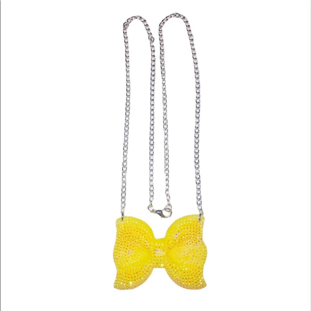 🎀2/20🎀 Yellow Studded Sparkly Chain Necklace